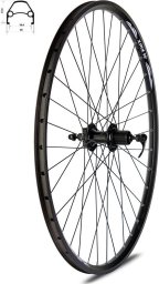 XMX Koło tylne 28-29" Disc piasta XMX A291 kaseta 8-9-10 rzędów, hamulec tarczowy, łożyska maszynowe, obręcz disc YL-D23 nitowana czarna,  szprychy czarne Uniwersalny