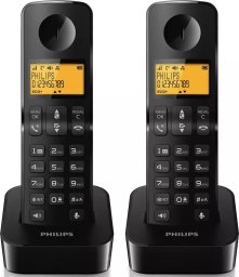 Telefon stacjonarny Philips Philips D2602B/53 telefon bezprzewodowy