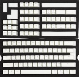 Ducky Ducky Pudding PBT Double-Shot Keycap Set, weiß - ANSI Layout (US)