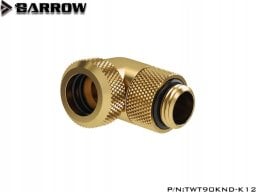 Barrow Barrow Multi-Link Adapter Anschluss 90 Grad G1/4 Zoll AG auf 12mm AD Hardtube - drehbar, gold