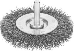 Irwin IRWIN SZCZOTKA TARCZOWA Z TRZPIENIEM 75mm x 10mm druciana ze stali nierdzewnej do stali nierdzewnej