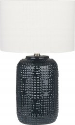 Beliani Lampa stołowa ceramiczna ciemnoniebieska MUSSEL