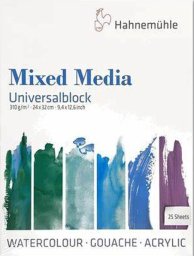 Hahnemühle Hahnemühle Mixed Media Universal Pad 25 sheets 24x32 cm 310 g