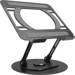 Vision VISION Laptop-Halterung - LEBENSLANGE GARANTIE - drehbarer Laptop-Stander - hebt den Laptop um bis zu 150 mm uber den Schreibtisch - geeignet fur Laptops jeder Grosse - Platzieren Sie den Laptop in jedem Winkel - eloxierte CNC-Aluminiumlegierungsk