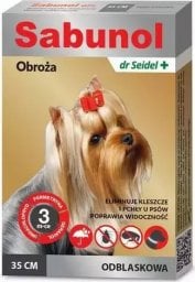  Derma-Pharm Sabunol Odblaskowa Obroża na Kleszcze dla Psa 35cm