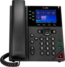 Terminal sieciowy HP Poly VVX 350 - OBi Edition - VoIP-Telefon - dreiweg Anruffunktion - SIP, SRTP, SDP - 6 Leitungen - Schwarz