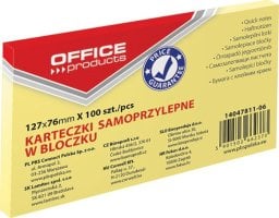  OfficeProducts Karteczki Office Products 76x127mm żółte (100) -