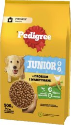  Pedigree Pedigree Junior z Drobiem i Warzywami, Średnie i Duże Rasy 500 g