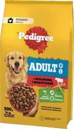  Pedigree Pedigree Adult z Wołowiną i Warzywami, Średnie i Duże Rasy 500 g