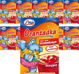 Emix Emix Oranżada o smaku truskawkowym 16 g x 10 sztuk