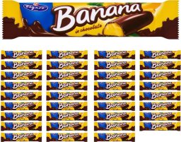  Figaro Figaro Pianka o smaku bananowym w czekoladzie 25 g x 35 sztuk