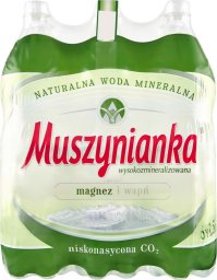 Woda Muszynianka Muszynianka Naturalna woda mineralna wysokozmineralizowana niskonasycona CO2 1,5 l x 6 sztuk