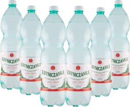 Woda Kryniczanka Kryniczanka Naturalna woda mineralna wysokozmineralizowana niskonasycona 1,5 l x 6 sztuk