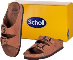 Mobilex Wygodne sandały Scholl AIR BAG BACK STRAP BRĄZ 46