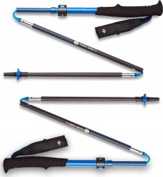 Black Diamond Black Diamond Trekking poles Distance Carbon FLZ, fitness equipment (blue, 1 pair, 125-140 cm)