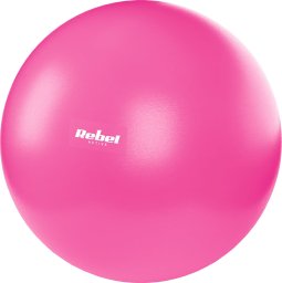  Rebel Mini piłka gimnastyczna do pilates rehabilitacyjna 25cm z pompką ręczną, kolor różowy, REBEL ACTIVE