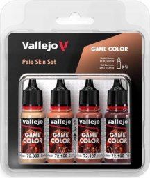 Vallejo : 72.379 - Game Color - Pale Skin Set 4 x (18 ml)