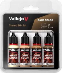 Vallejo : 72.380 - Game Color - Tanned Skin Set 4 x (18 ml)