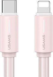 Kabel USB Usams USAMS Kabel USB-C/Lightning 1m SJ735 30W różowy/pink YU Series SJ735USB04 (US-SJ735)