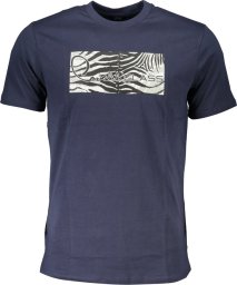  Cavalli Class NIEBIESKI T-SHIRT MĘSKI Z KRÓTKIM RĘKAWEM KLASY CAVALLI S