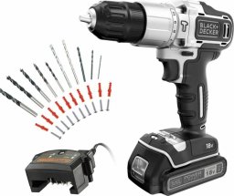  Black&Decker Zestaw wiertło i akcesoria Black & Decker Silver Edition bdchd18sc1a-qw 18 V 45 Nm 30 Części