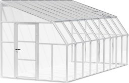 EDA Rion Plastikowa szklarnia przyścienna Sun Room 49 Biały 570 x 258 x 266 cm