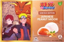 Yuki & Love Mochi Naruto Shippuden Shikishi Edition Peanut, ryżowe ciasteczka z pastą orzechową 210g - Bamboo House