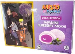 Awon Mochi Naruto Shippuden Shikishi Edition Blueberry, ryżowe ciasteczka z nadzieniem jagodowym 180g - Bamboo House