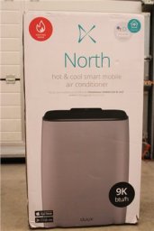 Klimatyzator Duux SALE OUT. Duux North Smart Mobile Airconditioner 9.000 BTU Extreme Silent, Light Gray/Black | Duux Smart Mobile Airconditioner | North | Number of speeds 3 | Heat function | Light Gray/Black | DAMAGED PACKAGING one size