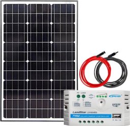 Ładowarka solarna SolarFam Zestaw solarny 75W 12V PWM 10A