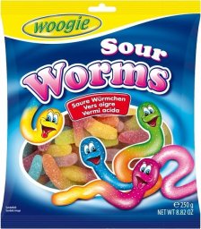 Woogie Woogie Saure Wrmer Kwaśne Żelki 250 g