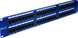 Emiter EmiterNet Panel 19", 48xRJ45 UTP kat.5e (2U) niebieski