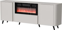 Cama Meble Komoda VOLARE 200x39x75 kaszmir + kominek