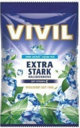 VIVIL Vivil Extra Stark Cukierki bez Cukru 120 g