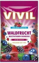 VIVIL Vivil Waldfrucht Cukierki bez Cukru 120 g