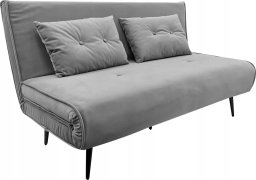 kontrast Sofa na nóżkach kanapa rozkładana Evita 139x76 szary