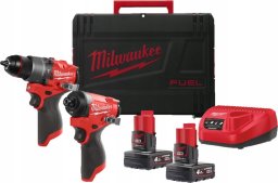 Zestaw narzędzi Milwaukee Milwaukee Akumuliatorinis įrankių kompl. M12 FPP2A2-402X 12V (M12 FPD2 ir M12 FID2) 2x4,0Ah Li-Ion