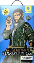 Blueo Szkło Hartowane 5D Mr. Monkey Glass - Apple iPhone 15 Pro czarny (Strong Privacy)