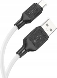 Kabel USB Hoco USB-A - microUSB 1 m Biały