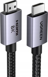 Przewód Ugreen Kabel Ugreen HD171 35376 ze złączami HDMI 2.1 8K certyfikowany 5 m - szary
