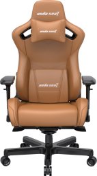 Fotel Anda Seat Fotel gamingowy do biura skórzany Anda Seat Kaiser 2 XL brązowy obrotowy