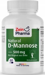 Zein Pharma Zein Pharma - D-Mannoza, Natural D-Mannose, 500mg, 60 kapsułek