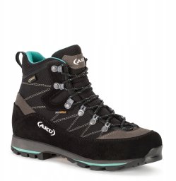 Buty trekkingowe damskie Aku W'S TREKKER LITE III WIDE GTX, black/ mint, 37.5