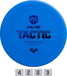 Discmania Discgolf Midrange driver SOFT EXO TACTIC Evolution Light Blue 4/2/0/3