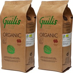 Kawa ziarnista Cafes Guilis Kawa ziarnista Cafes Guilis Organic 2x1kg