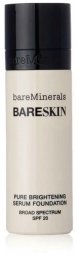 bareMinerals BareMinerals, BareSkin, Paraben-Free, Brightening, Serum Foundation, 01, Porcelain, SPF 20, 30 ml For Women