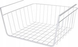 Storage Solutions Koszyk podwieszany na owoce, metalowy, jasnoszary, 30 x 25,5 x 14 cm