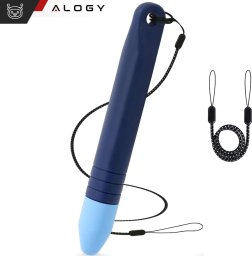 Rysik Alogy Rysik pojemnościowy długopis dotykowy do ekranów do telefonu tabletu Alogy Stylus Pen dla dzieci 10 cm Niebieski