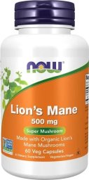 NOW Foods NOW Foods - Soplówka Jeżowata, 500mg, 60 vkaps