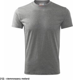 RIMECK Recall R07 - ADLER - Koszulka unisex, 200 g/m2 - ciemnoszary melanż XL